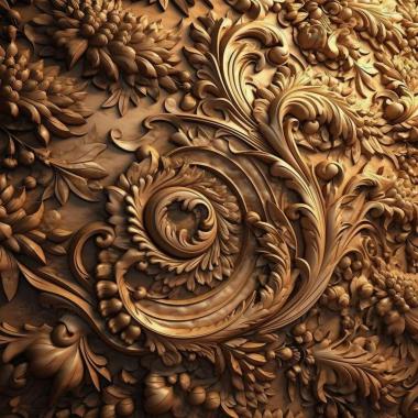 Patterns and decorations stl backdrop 4 3d model